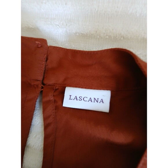 Lascana Woman’s blouse  Rust White Embroidery short flutter sleeves 6 Bohemian - Picture 13 of 14